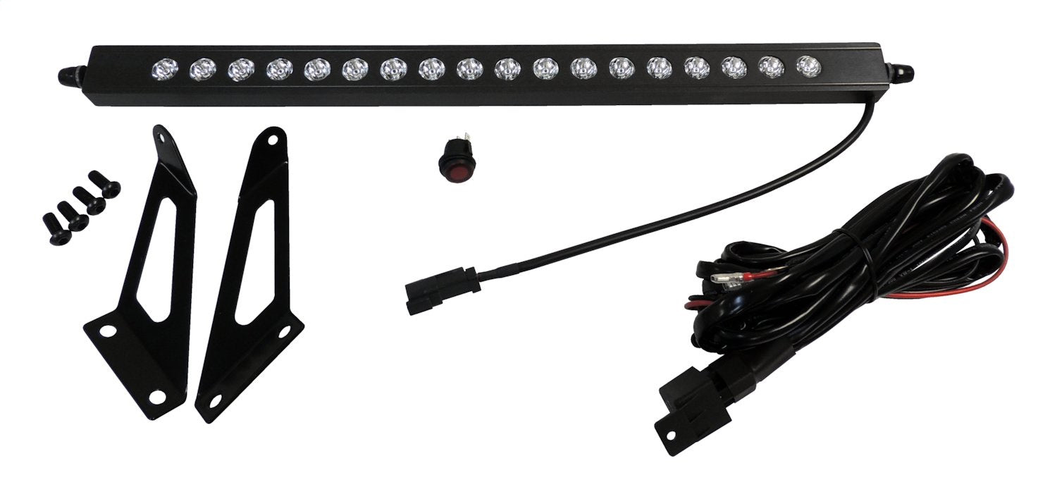 20 inch LED Light Bar With Hood Bracket Kit for 2007-2018 Jeep JK Wrangler RT Off Road