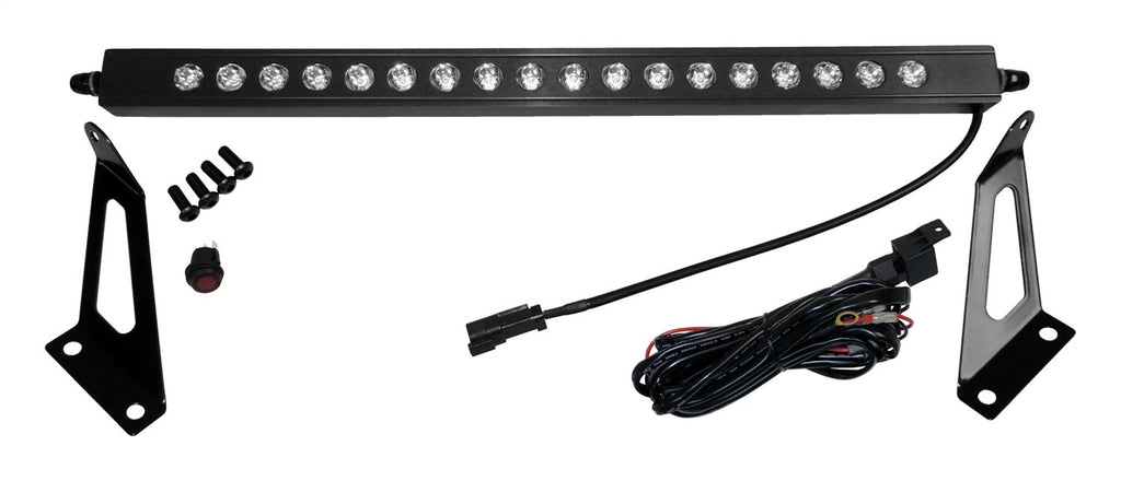 20 inch LED Light Bar With Hood Bracket Kit for 2007-2018 Jeep JK Wrangler RT Off Road