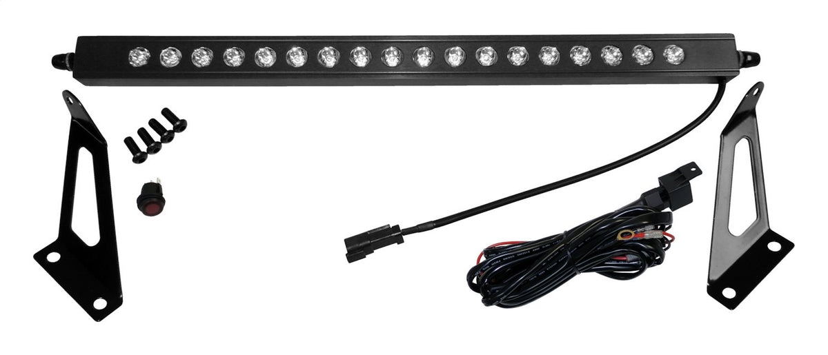20 inch LED Light Bar With Hood Bracket Kit for 2007-2018 Jeep JK Wrangler RT Off Road