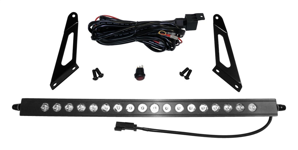 20 inch LED Light Bar With Hood Bracket Kit for 2007-2018 Jeep JK Wrangler RT Off Road
