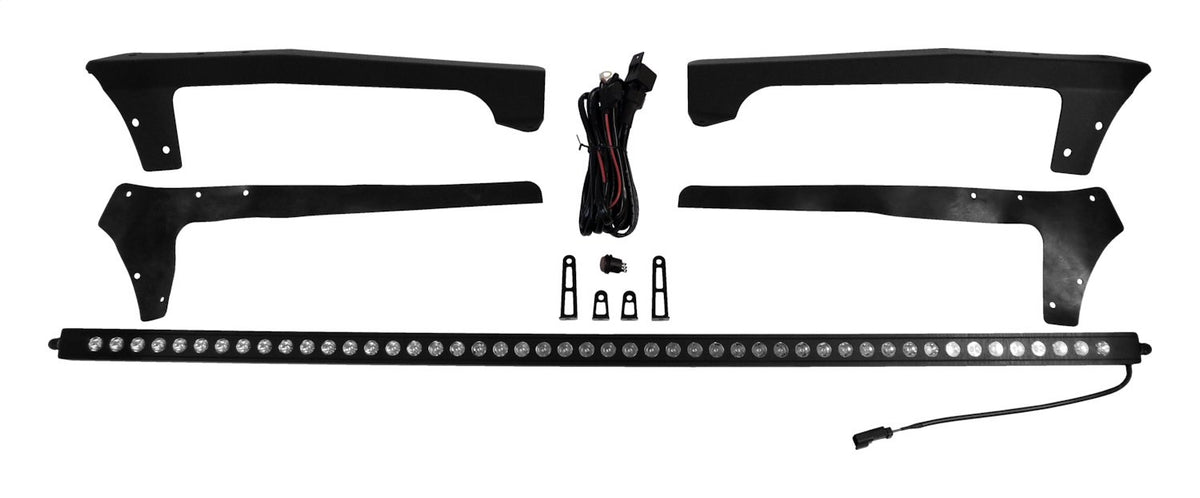 50 inch LED Light Bar With Hood Bracket Kit for 2007-2018 Jeep JK Wrangler RT Off Road