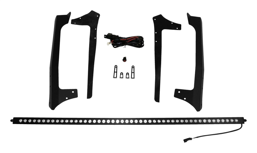 50 inch LED Light Bar With Hood Bracket Kit for 2007-2018 Jeep JK Wrangler RT Off Road