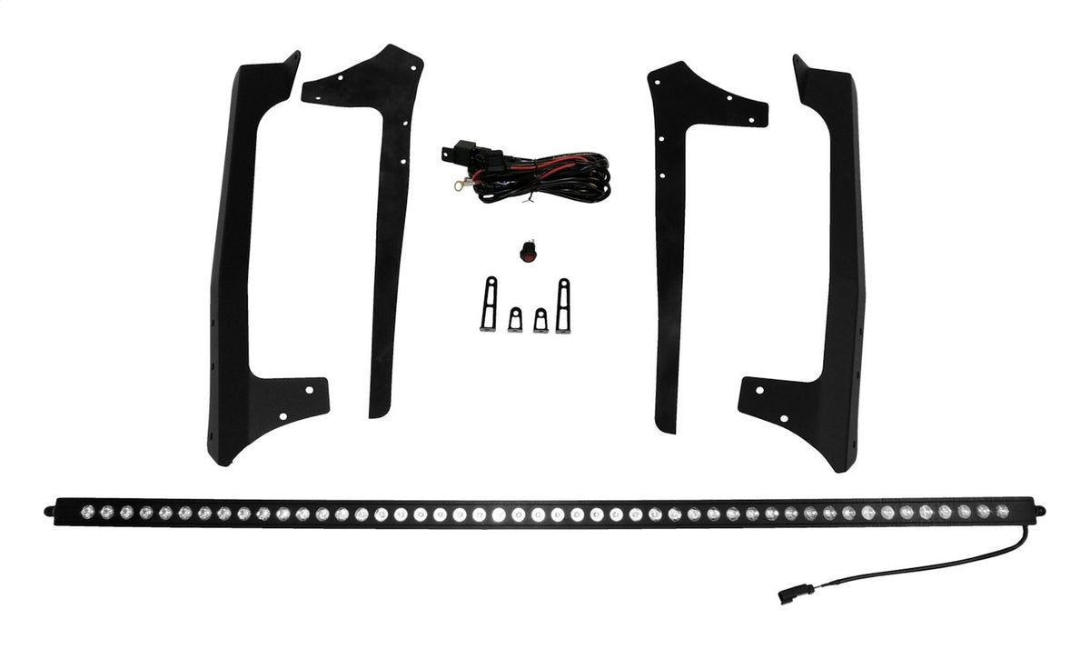 50 inch LED Light Bar With Hood Bracket Kit for 2007-2018 Jeep JK Wrangler RT Off Road