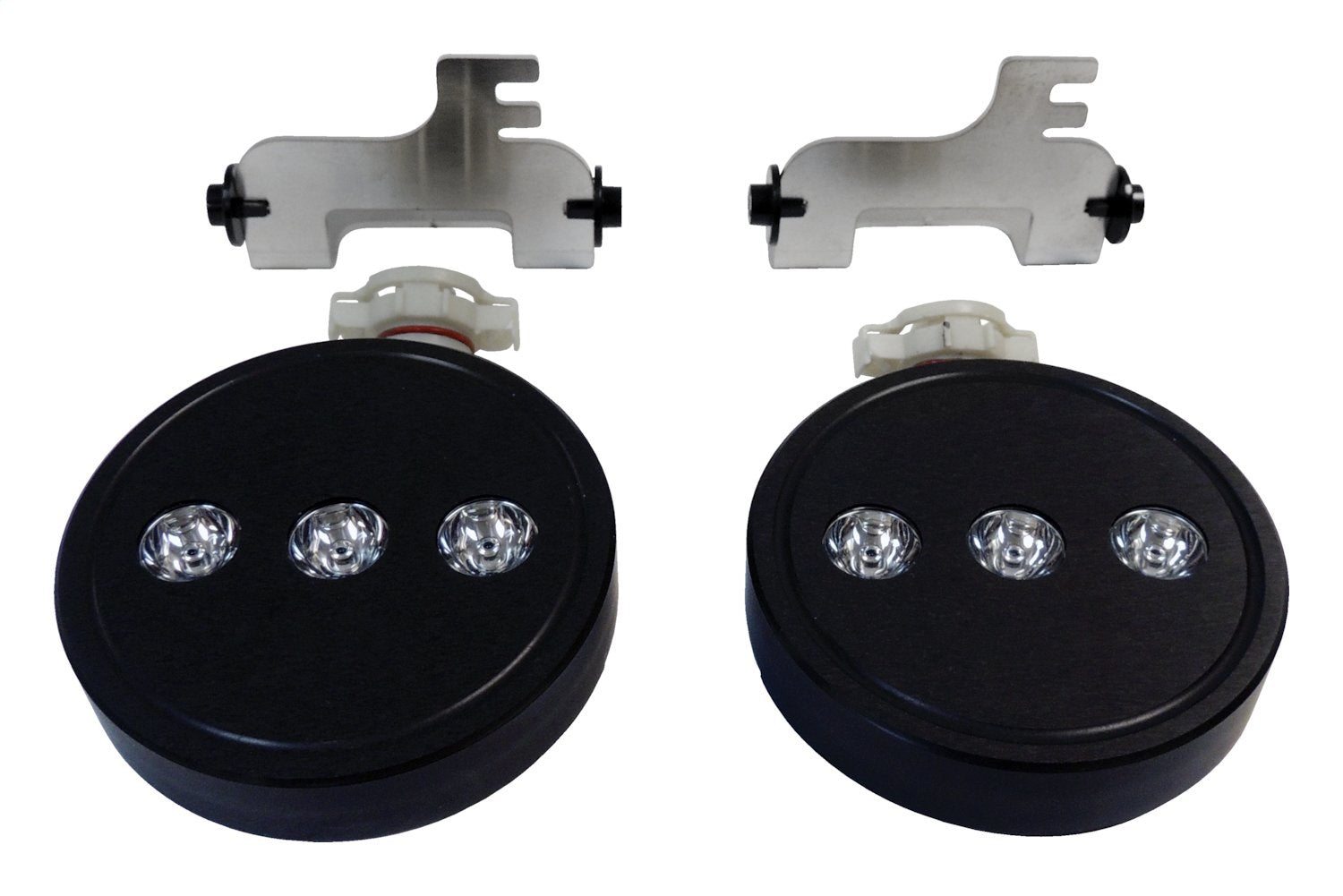 LED Fog Lamp Kit with H16 Connector for 10-18 Jeep JK Wrangler w/ Plastic Bumper RT Off Road