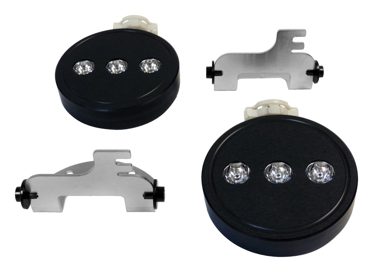 LED Fog Lamp Kit with H16 Connector for 10-18 Jeep JK Wrangler w/ Plastic Bumper RT Off Road