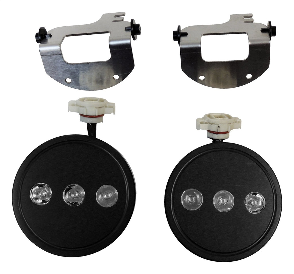 LED Fog Lamp Kit with H16 Connector for 10-18 Jeep JK Wrangler w/ Plastic Bumper RT Off Road