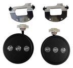 LED Fog Lamp Kit with H16 Connector for 10-18 Jeep JK Wrangler w/ Plastic Bumper RT Off Road