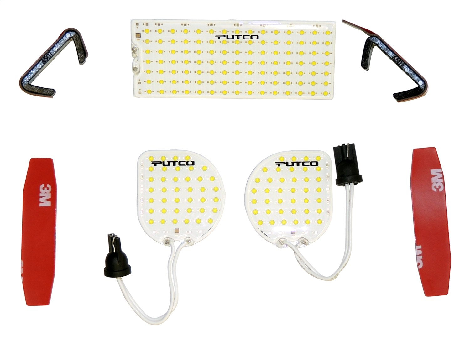 Includes 3 Lights LED Dome Light Kit for 2011-2018 Jeep JK Wrangler w/ 4 Doors RT Off Road