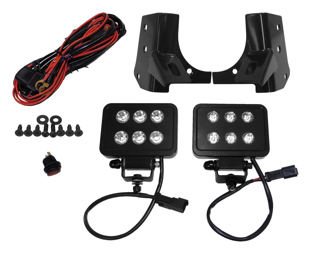 Off-Road Light 1997-2006 TJ Wrangler 2 Lamps/Windshield Light Mount/Wiring Harness/Windshield Mounted Lights/Relay/Switch/Hardware RT Off Road