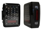 Tail Light Assembly 2007-2018 JK Wrangler Features 36 LEDs Clear Lenses w/Black Bezels Plug And Play Design RT Off Road