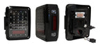 Tail Light Assembly 2007-2018 JK Wrangler Features 36 LEDs Clear Lenses w/Black Bezels Plug And Play Design RT Off Road