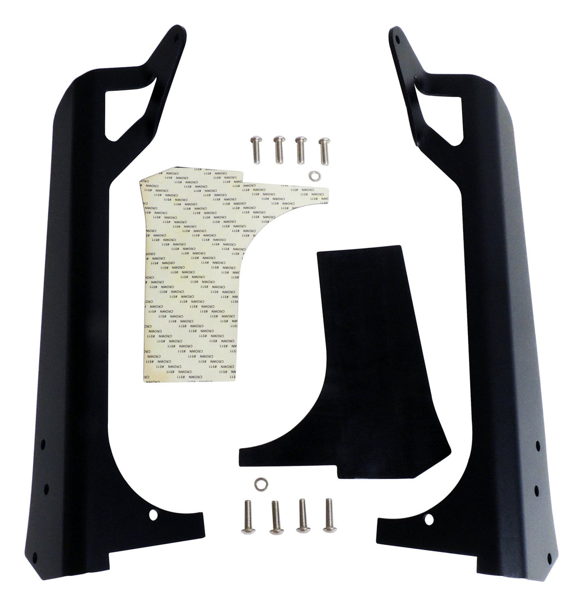 Auxiliary Light Mounting Bracket 1997-2006 Jeep TJ Wrangler 2 Brackets/2 Pre-Cut Rubber Isolators/Stainless Steel Mounting Hardware 50 Inch LED Light Bar RT Off Road