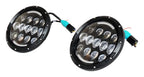 Headlight Conversion Kit 2007-2018 JK Wrangler (Requires RT28098 As Well) 7 Inch LED Black Bezel w/ Polycarbonate Lens & H4 Connector RT Off Road