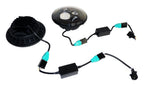 Headlight Conversion Kit 2007-2018 JK Wrangler 2 LED Headlights w/An H4 Connector/2 Canbus Modules/2 H4 To H13 Adapters 40W 12V RT Off Road
