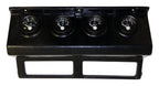 BLACK GAUGE PANEL W/ 4 BLACK-FACED GAUGES & WIRING for 1987-1990 yJ wRANGLER RT Off Road