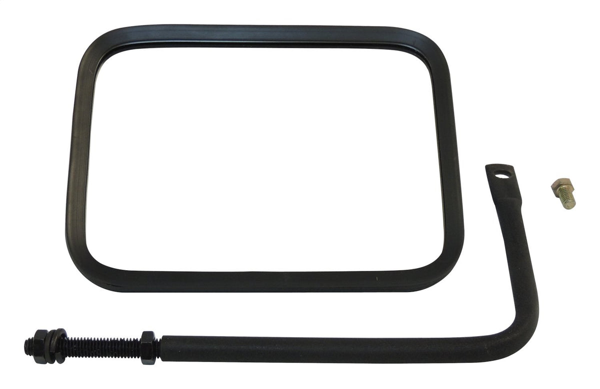 (1) Left or Right Black Textured Trail Mirror for 76-18 Jeep CJs, YJ, TJ, JK, JL RT Off Road