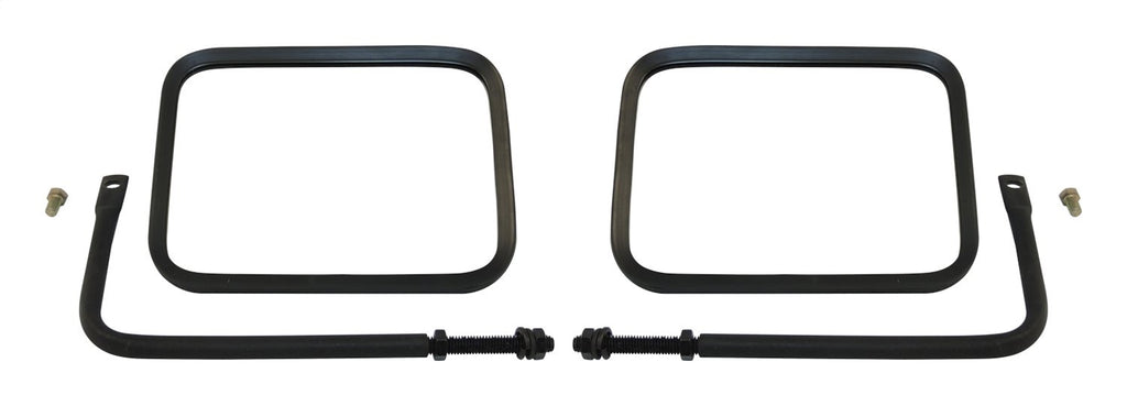 Left & Right Black Textured Trail Mirror Set for 76-18 Jeep CJs, YJ, TJ, JK, JL RT Off Road