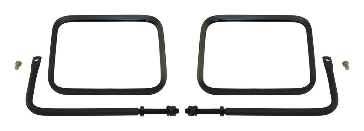 Left & Right Black Textured Trail Mirror Set for 76-18 Jeep CJs, YJ, TJ, JK, JL RT Off Road