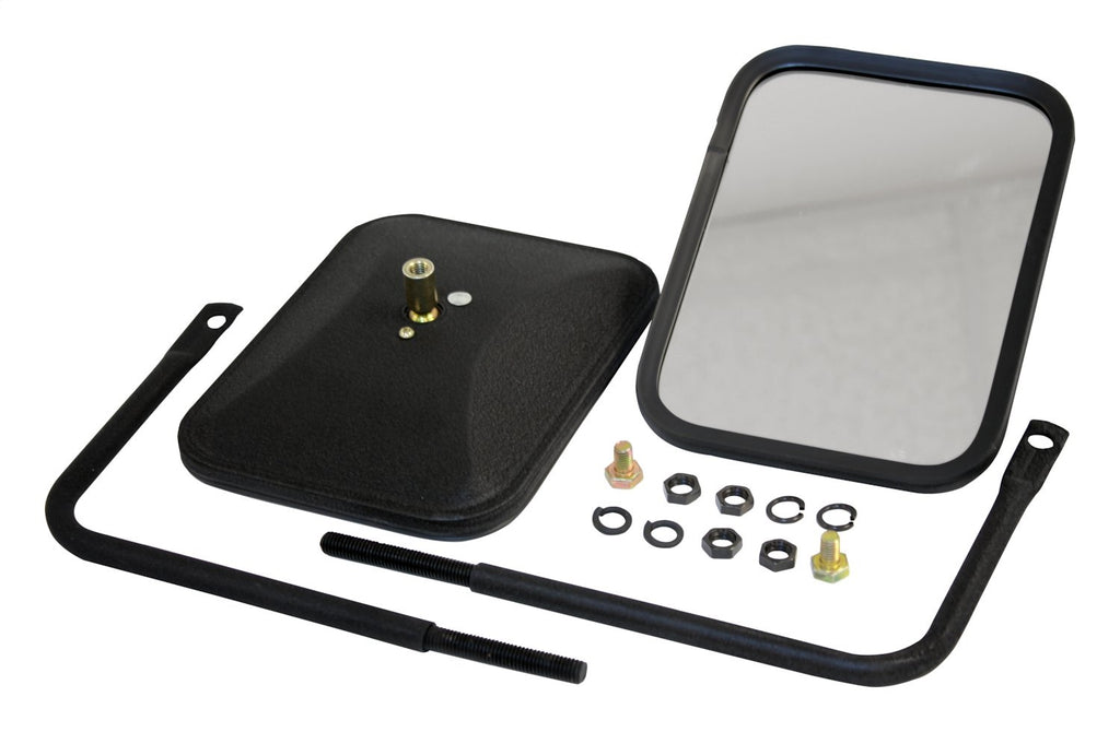 Left & Right Black Textured Trail Mirror Set for 76-18 Jeep CJs, YJ, TJ, JK, JL RT Off Road