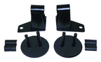 Left & Right Black Mirror Relocation Bracket Set for Jeep 2007-2018 JK Wrangler RT Off Road