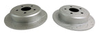 Rear High Performance Rear Cross Drilled & Slotted Rotor Set for 07-18 Jeep JK RT Off Road