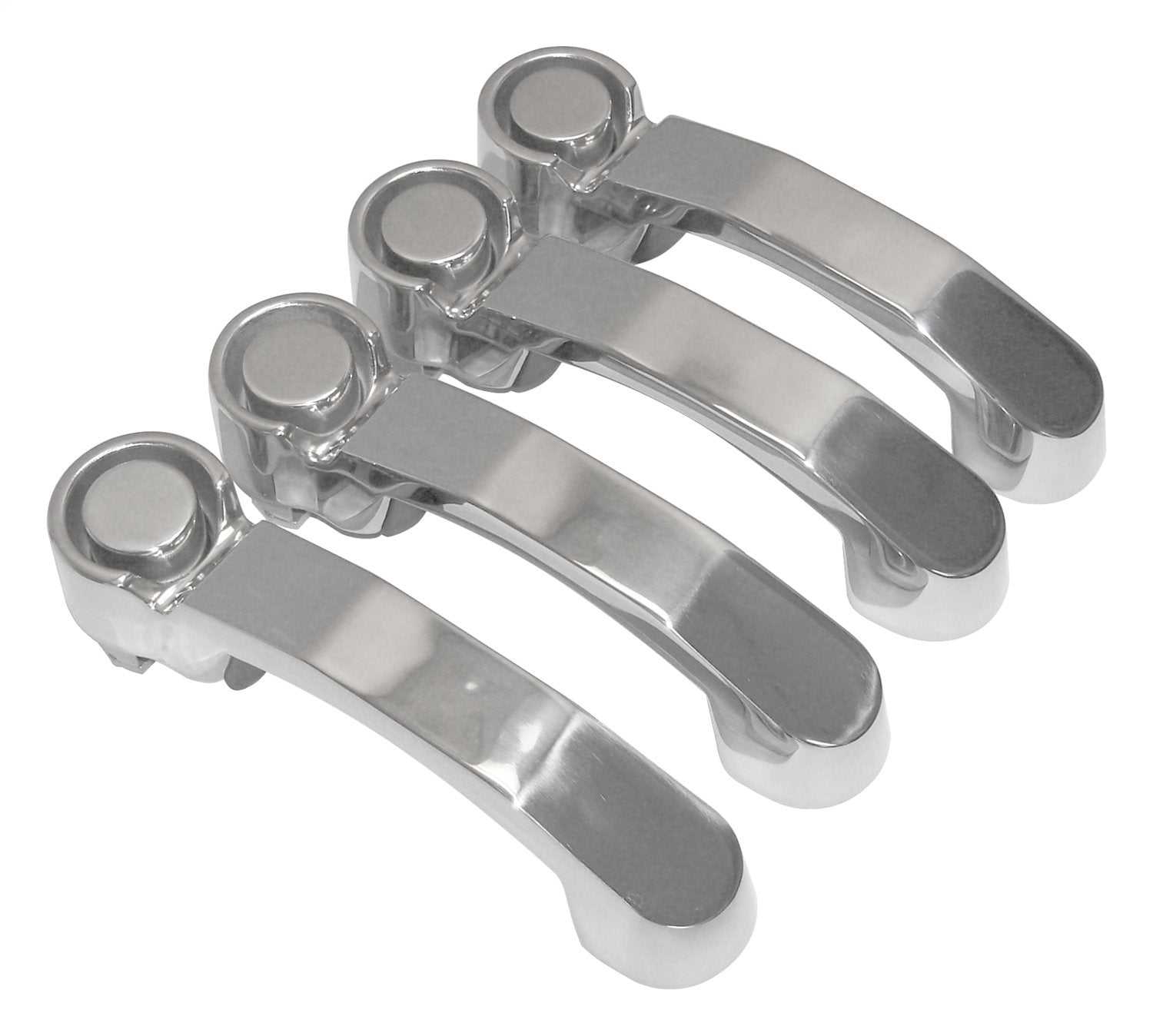 4 Stainless Steel Door Handles for Jeep 07-18 JK Wrangler, 08-12 KK Liberty RT Off Road
