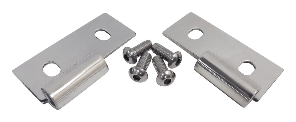Stainless Lower Body Side Door Hinge Bracket Set for 55-06 Jeep CJs, YJ, TJ RT Off Road