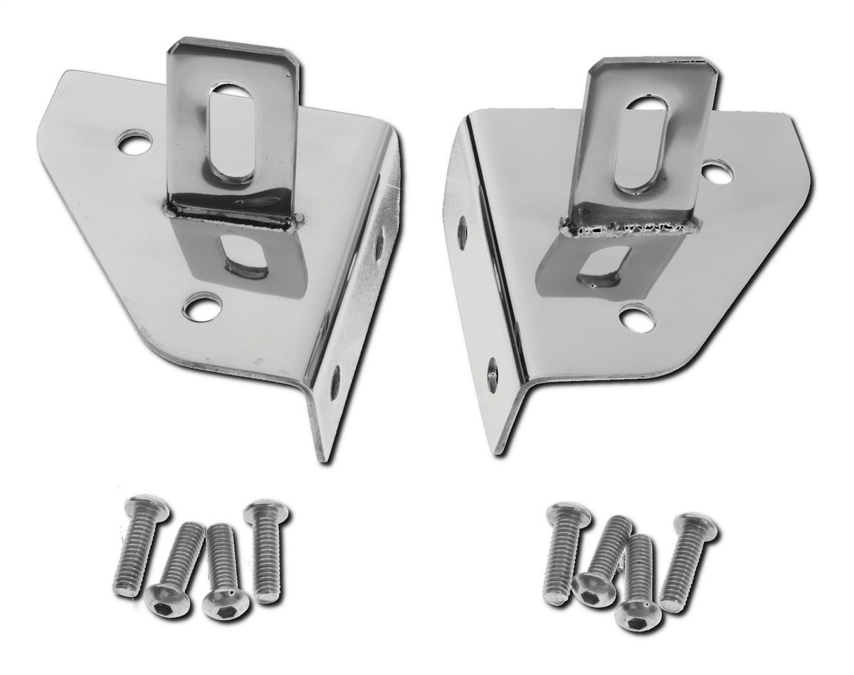 Windshield Hinge Light Bracket 1987-1995 YJ Wrangler Stainless Steel RT Off Road
