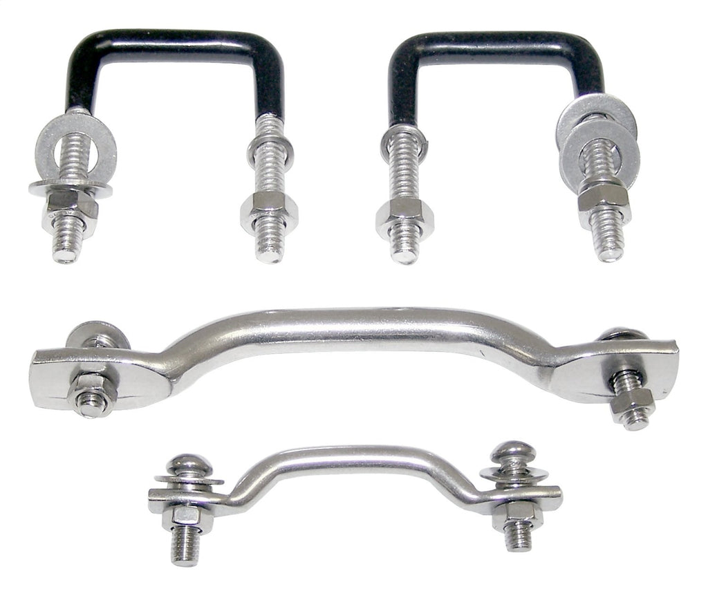 Stainless Windshield Tie Down Kit, Left & Right Front, Includes Hardware RT Off Road