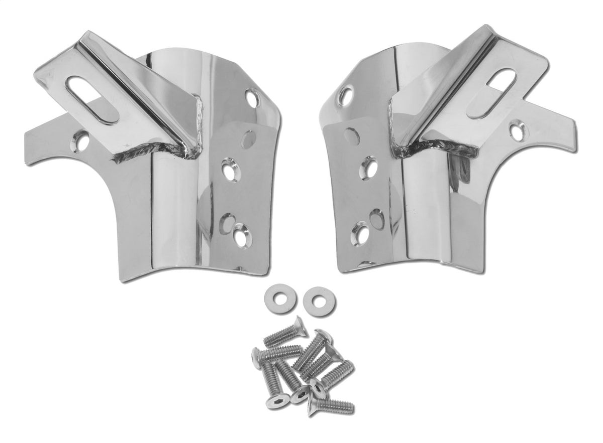 Windshield Hinge Light Bracket 1997-2006 TJ Wrangler Stainless Steel RT Off Road