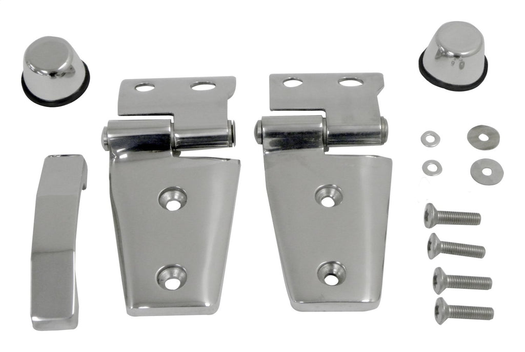 Left & Right Stainless Steel Hood Kit for 2007-2018 JK Wrangler RT Off Road