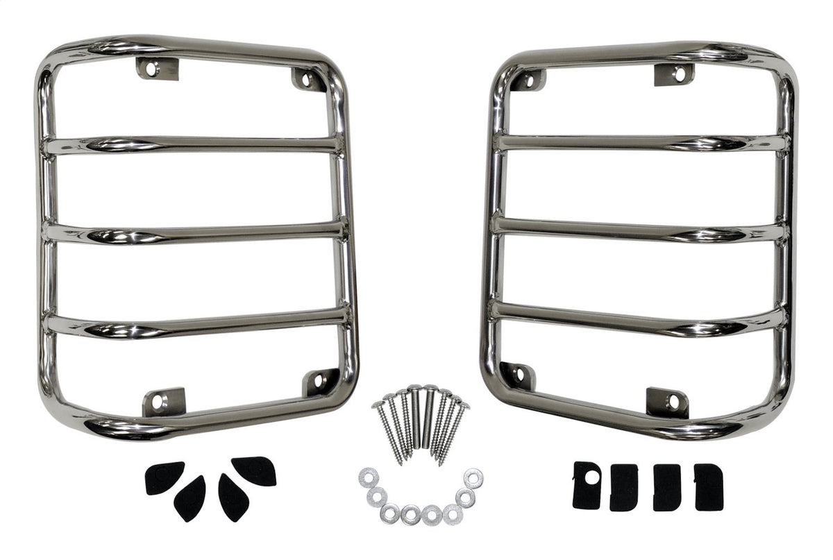 Tail Light Guard 2007-2018 JK Wrangler Stainless Steel RT Off Road