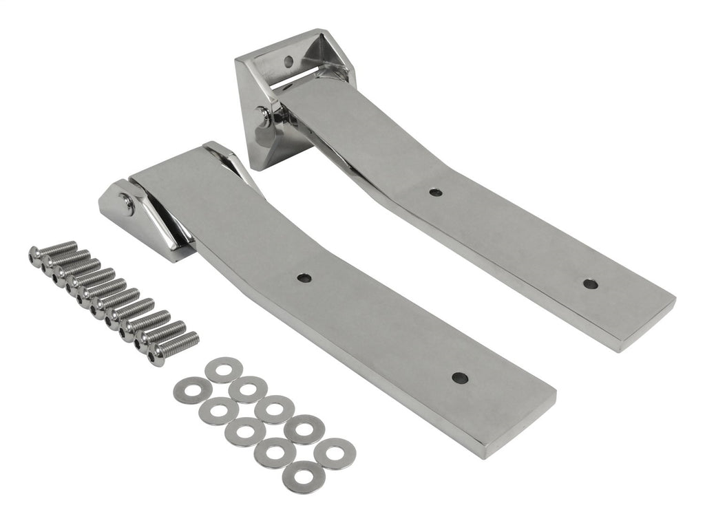 Stainless Tailgate Hinge Set, Upper & Lower for Jeep 2007-2018 JK Wrangler RT Off Road