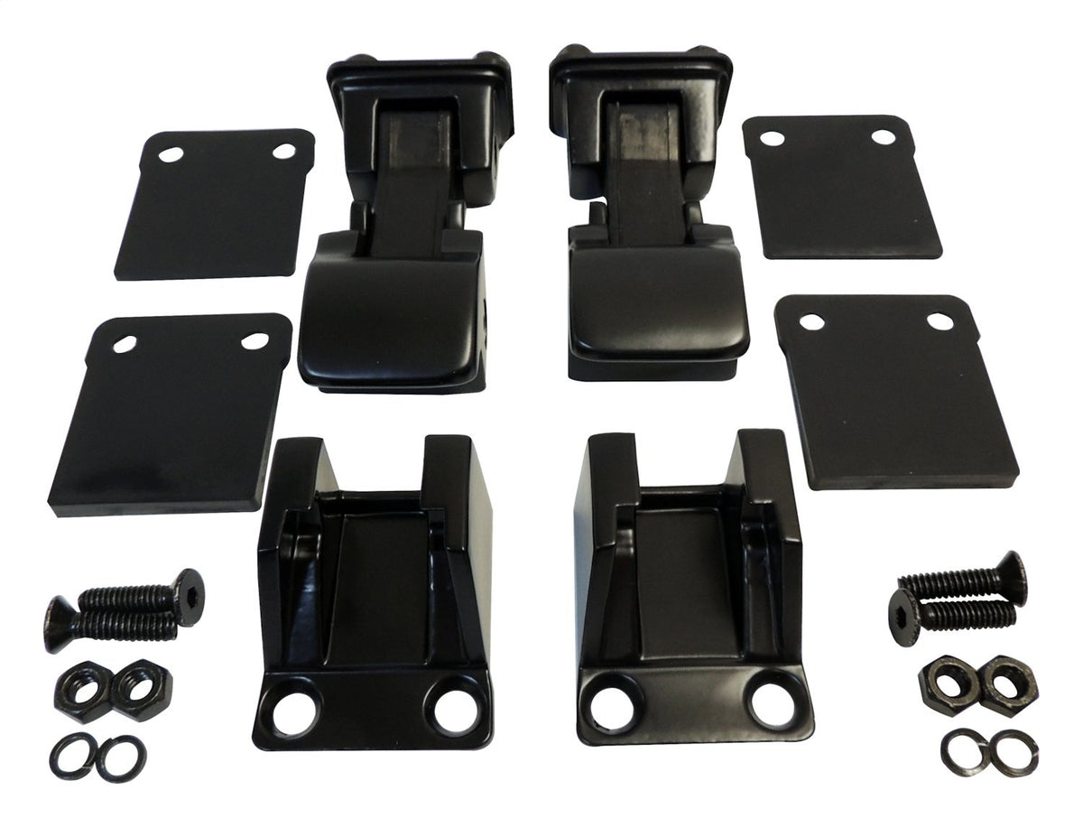 Hood Latch Assembly 1987-1995 YJ Wrangler Matte Black Powder Coat Stainless Steel RT Off Road