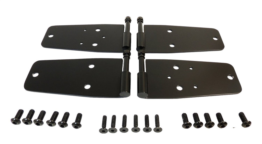 Black Stainless Steel Door Hinge Set for Select Jeep CJ-7, CJ-8, YJ Wrangler RT Off Road