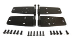 Black Stainless Steel Door Hinge Set for Select Jeep CJ-7, CJ-8, YJ Wrangler RT Off Road