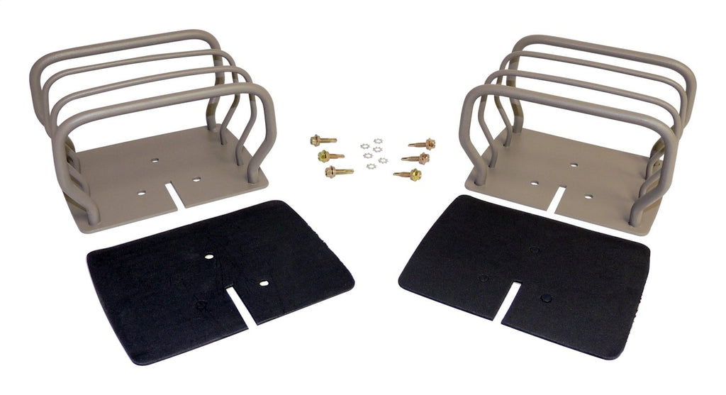 Titanium Finish Euro Tail Lamp Guard Set for 76-86 CJ-7, CJ-8, YJ, TJ Wranglers RT Off Road