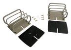 Titanium Finish Euro Tail Lamp Guard Set for 76-86 CJ-7, CJ-8, YJ, TJ Wranglers RT Off Road