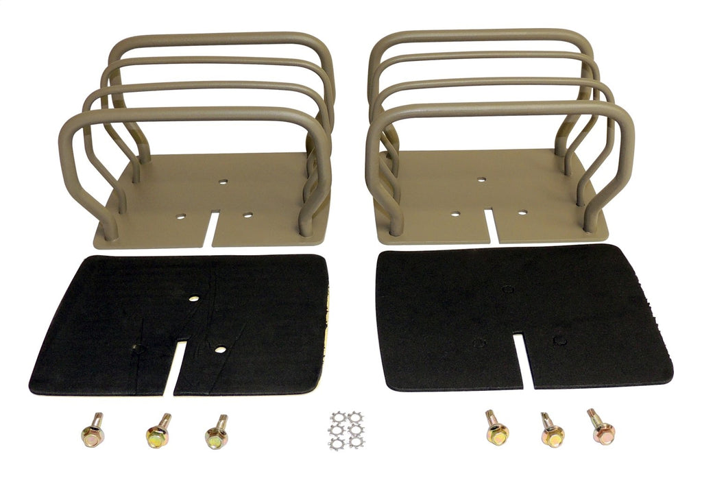 Titanium Finish Euro Tail Lamp Guard Set for 76-86 CJ-7, CJ-8, YJ, TJ Wranglers RT Off Road