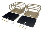 Titanium Finish Euro Tail Lamp Guard Set for 76-86 CJ-7, CJ-8, YJ, TJ Wranglers RT Off Road