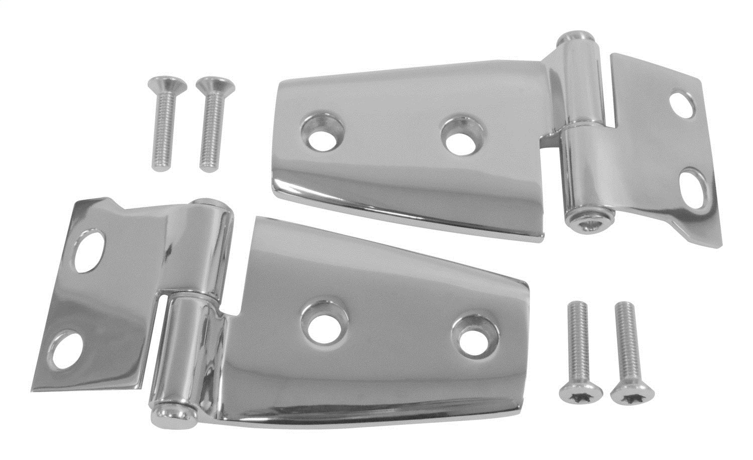 Incl. 2 Hinges Stainless Steel Hood Hinge Set for 07-18 Jeep JK Wrangler RT Off Road