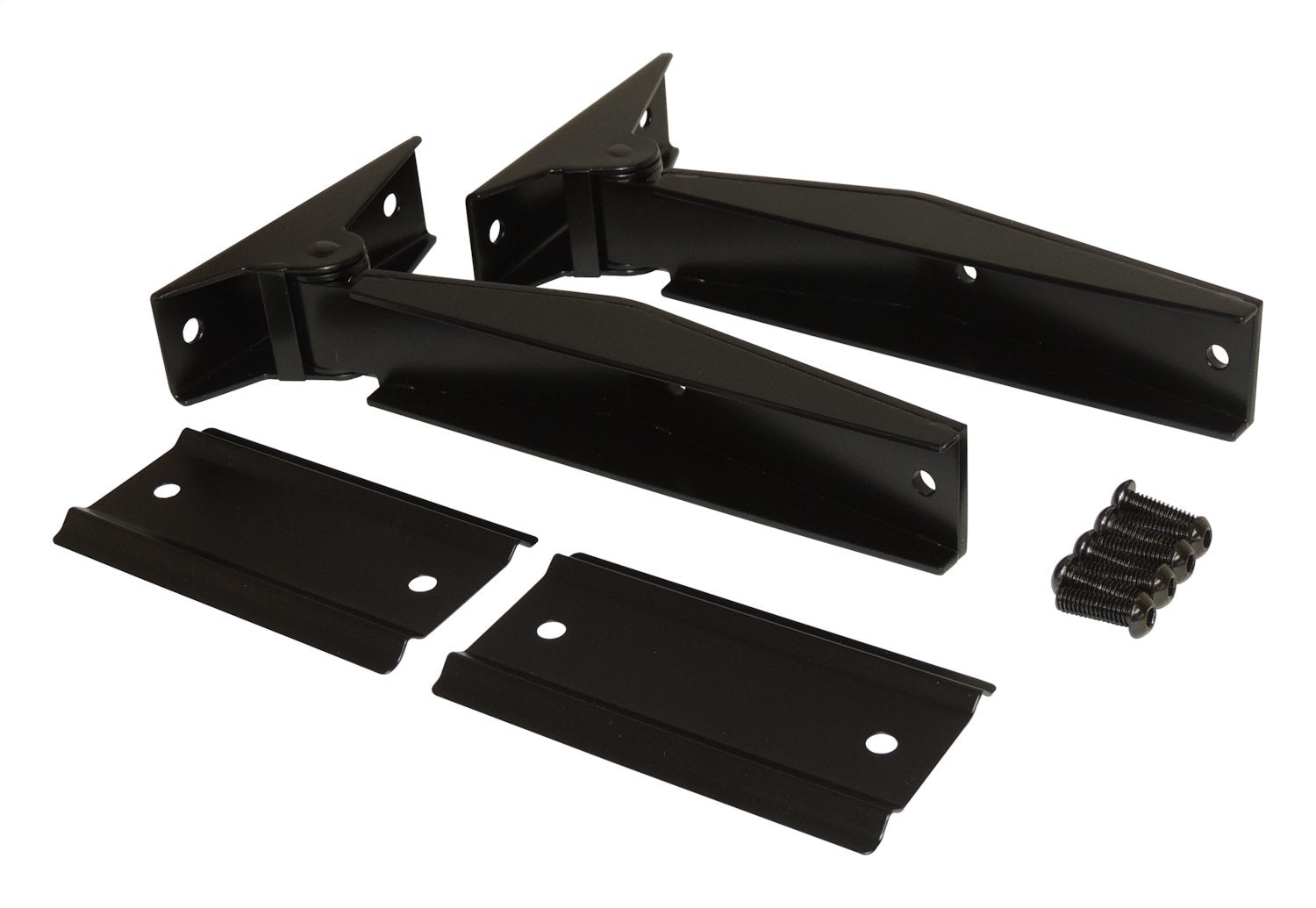 Tailgate Hinge 1997-2006 TJ Wrangler Matte Black Powder Coated 2 Hinges And Hardware RT Off Road