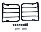 Tail Light Guard 2007-2018 JK Wrangler Black Powder Coated Stainless Steel w/2 Guards And Hardware RT Off Road