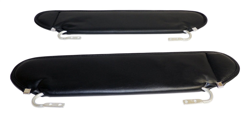 Windshield Visor 1987-1995 YJ Wrangler 2 Black Sun Visors Mounts w/Original Hardware RT Off Road