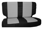Seat Cover 2003-2006 TJ Wrangler Rear 1 Rear Black/Gray Polycanvas Seat Cover and 2 Seat Belt Pads RT Off Road RT Off Road