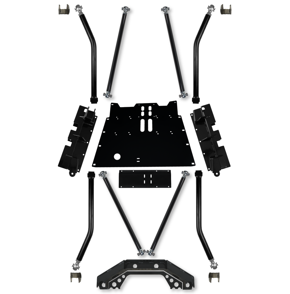 Rockzilla Flat Belly Long-Arm Upgrade DT Front & Rear 97-06 Wrangler TJ Rock Krawler