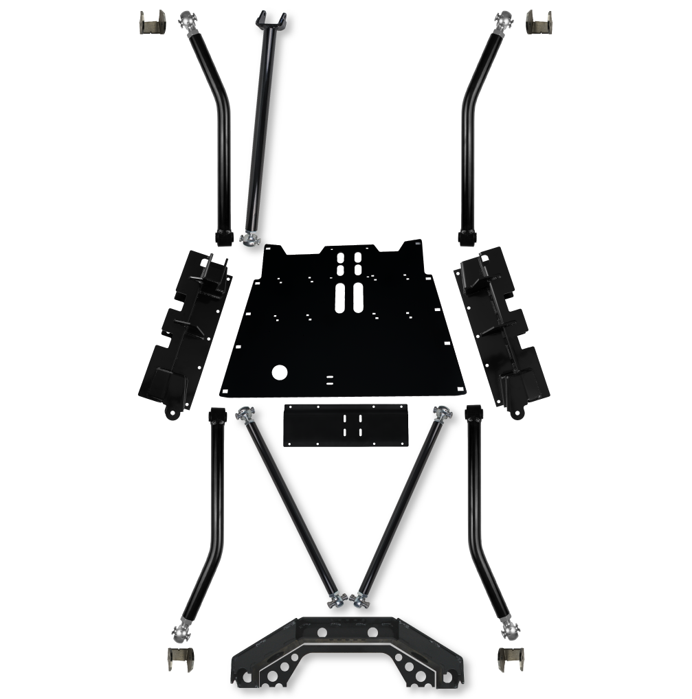 Rockzilla Flat Belly Long-Arm Upgrade I3 Front/DT Rear 97-06 Wrangler TJ Rock Krawler