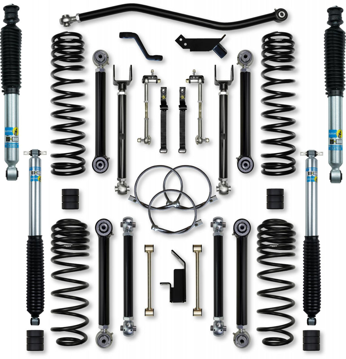 3.5 Inch X-Factor Short-Arm Suspension System For Jeep Wrangler TJ With Bilstein Shocks Rock Krawler