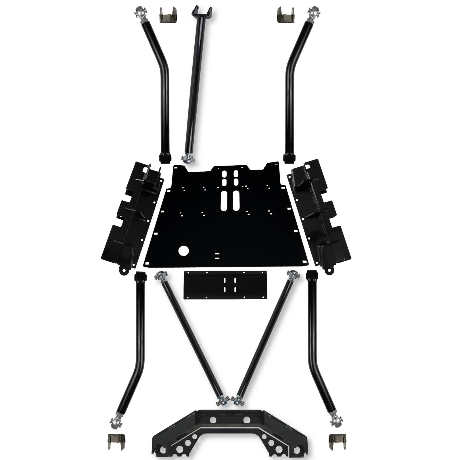 X-Factor X2 Flat Belly Rear 5 Inch Stretch Long-Arm Upgrade For Jeep Wrangler TJ Rock Krawler