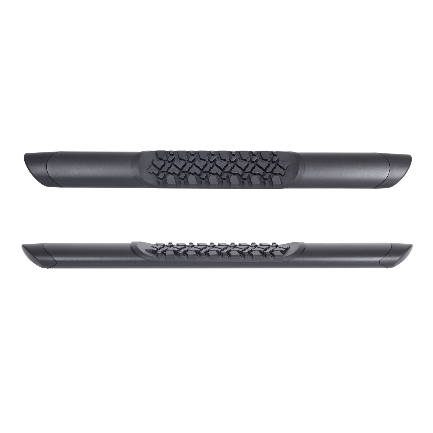V3 Series Aluminum 5 Inch Elipse Side Steps Boards Only Textured Black For 2007-2018 Jeep Wrangler JK 2 Door Go Rhino